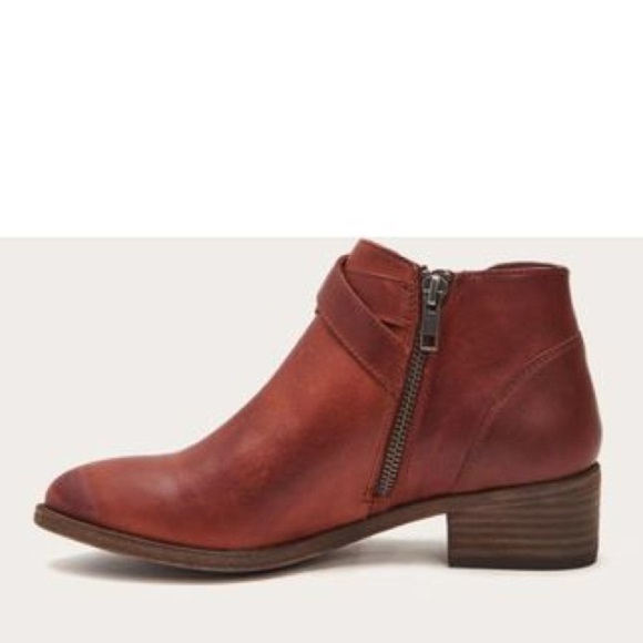 Frye Ray Leather Belt Western Shootie/Ankle Bootie - Picture 6 of 16